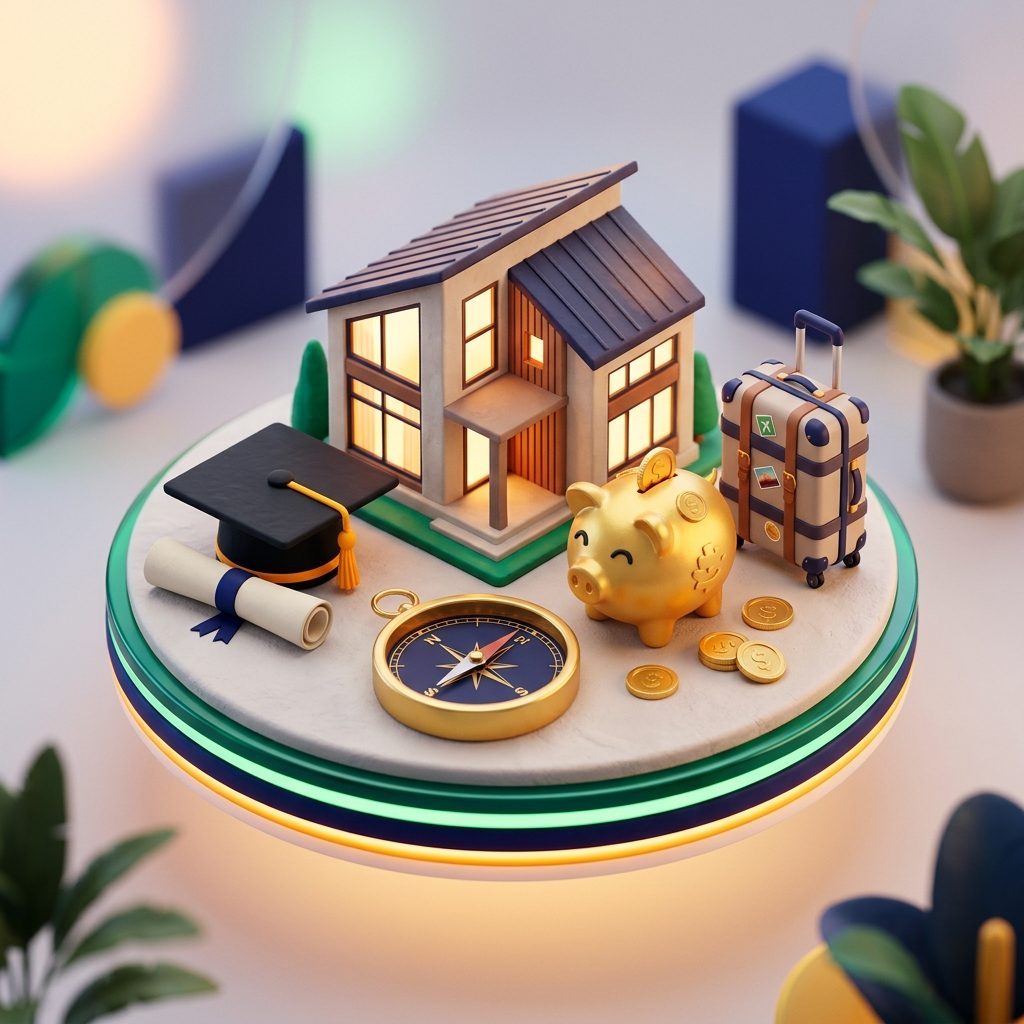 Family Financial Goals 3D Artwork